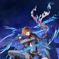 This is a pixiv picture whose title is chilumi ✦ tartaglia's birthday.