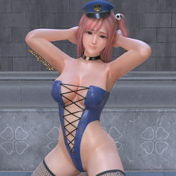 This is a pixiv picture whose title is Honoka Lewd Officer.
