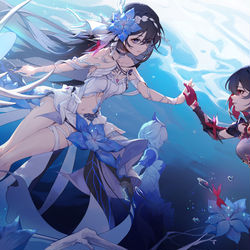 This is a pixiv picture whose title is 再会.