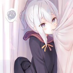 This is a pixiv picture whose title is 好奇心.