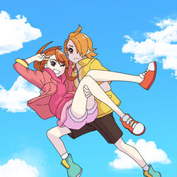 This is a pixiv picture whose title is キュアウィングは空をとび.