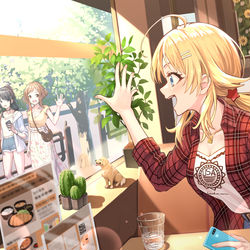 This is a pixiv picture whose title is ”もうすぐ着くよ”　八宮めぐる生誕祭２０２３.