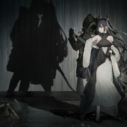 This is a pixiv picture whose title is 萨卡兹.