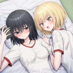 This is a pixiv picture whose title is 枕を奪う陽キャ.