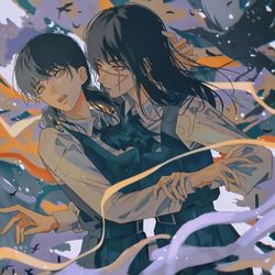 This is a pixiv picture whose title is 「交织」.