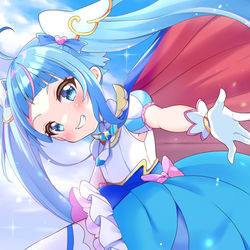 This is a pixiv picture whose title is キュアスカイ.
