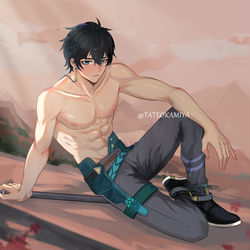 This is a pixiv picture whose title is 丹恒.