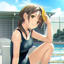 This is a pixiv picture whose title is すく水プール.