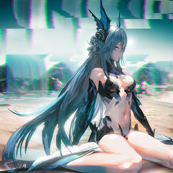 This is a pixiv picture whose title is 🐟 LAMIA 🐟.