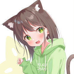 This is a pixiv picture whose title is おくらちゃんにゃ！.