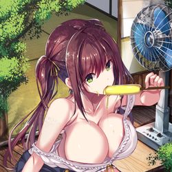 This is a pixiv picture whose title is 暑いしアイス食べよ.