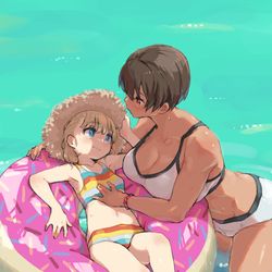 This is a pixiv picture whose title is 夏！海！水着！.