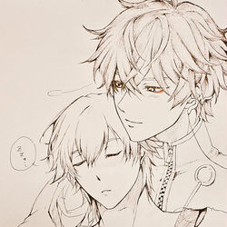 This is a pixiv picture whose title is 穹受け.