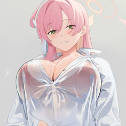 This is a pixiv picture whose title is ハナコのワイシャツ.