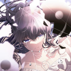 This is a pixiv picture whose title is 仮面の私にさよならを.