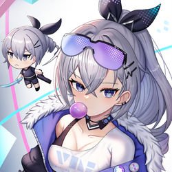 This is a pixiv picture whose title is 银狼.
