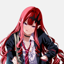 This is a pixiv picture whose title is 【学パロ】クラスメートのトリ子さん.