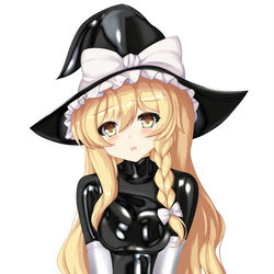 This is a pixiv picture whose title is ラバースーツ魔理沙ちゃん！.