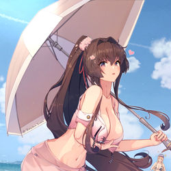 This is a pixiv picture whose title is 水着大和改二🌸.