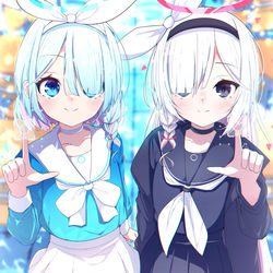 This is a pixiv picture whose title is アロナちゃん！プラナちゃん！.