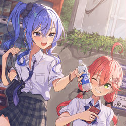 This is a pixiv picture whose title is みこめっと！.
