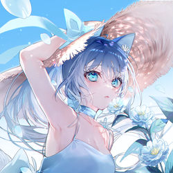 This is a pixiv picture whose title is flower kiss.