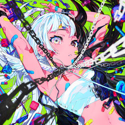 This is a pixiv picture whose title is BAD GIRL.