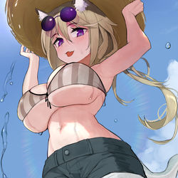 This is a pixiv picture whose title is 水着ウタゲちゃん.