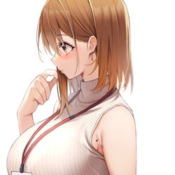 This is a pixiv picture whose title is OLちゃん.