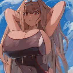 This is a pixiv picture whose title is 勝利の女神:NIKKE.