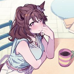 This is a pixiv picture whose title is 夏なら黙ってノースリーブ.