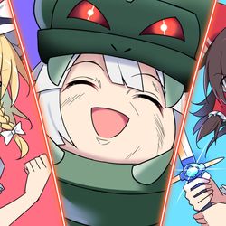 This is a pixiv picture whose title is 妖夢の仇を討ってみせる！.