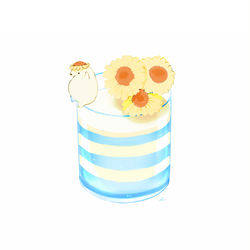 This is a pixiv picture whose title is 夏のグラスゼリー.