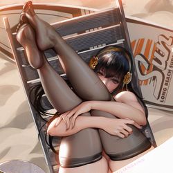 This is a pixiv picture whose title is Yor Forger swimsuit2.
