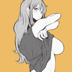 This is a pixiv picture whose title is ナミさん脱衣中.