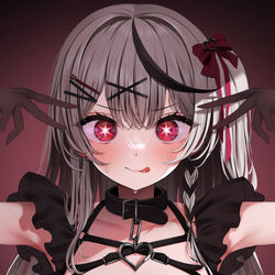 This is a pixiv picture whose title is 【お仕事】沙花叉クロヱ様 アイドル歌ってみた.