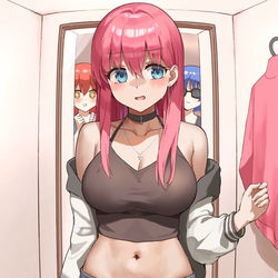 This is a pixiv picture whose title is イメチェンぼっちちゃん.
