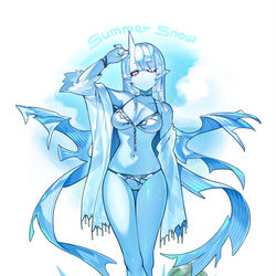 This is a pixiv picture whose title is 夏雪.