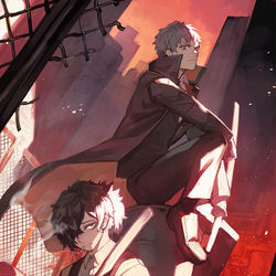 This is a pixiv picture whose title is 犬狼.