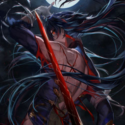 This is a pixiv picture whose title is 刃.