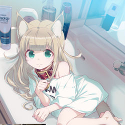 This is a pixiv picture whose title is そこはベッドじゃないよ🛏️🐈.