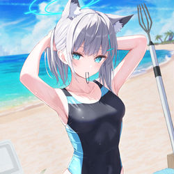 This is a pixiv picture whose title is シロコ.