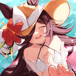 This is a pixiv picture whose title is 「ぷかぷか、楽しいね、お兄さまっ」.