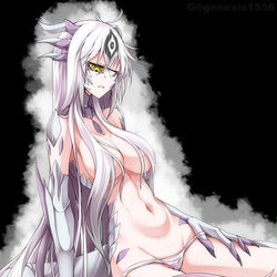 This is a pixiv picture whose title is 「邪視」という名の竜娘.