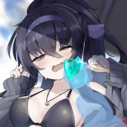 This is a pixiv picture whose title is 「ひやぁ！！！」(奇声).