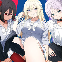 This is a pixiv picture whose title is 檜山さんと他の女の子.