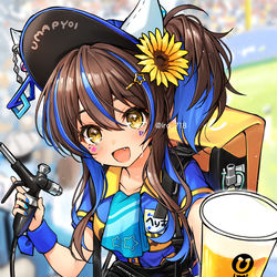 This is a pixiv picture whose title is 可愛すぎるビールの売り子.