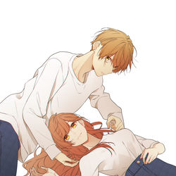 This is a pixiv picture whose title is 友姉/姉友log.
