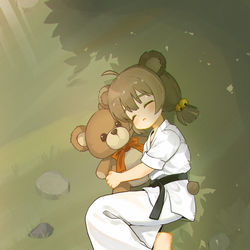 This is a pixiv picture whose title is 熊熊的小憩.