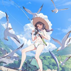 This is a pixiv picture whose title is ~~.